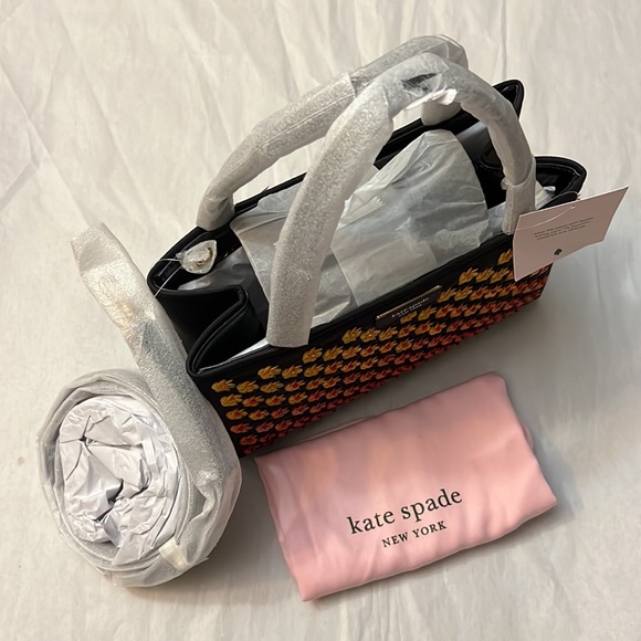 Kate Spade Sam Icon Floral Embellished Nylon Small Tote - Picture 14 of 17